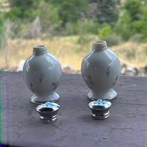 Petite Bouquet by Sango Japan Salt and Pepper Plus Cups and Saucers